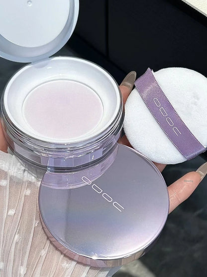 Uodo Loose Powder Makeup Oil Control Dry Skin Long-lasting Setting Foundation Glitter Flagship Genuine Goods Udo.