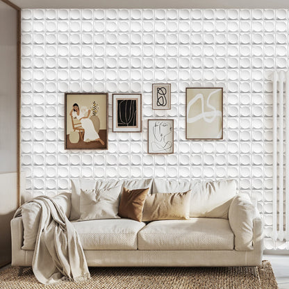 KUUJOJO 20pcs 3D textured wall panel for indoor wall decoration, suitable for living room, hall, bedroom, hotel, office