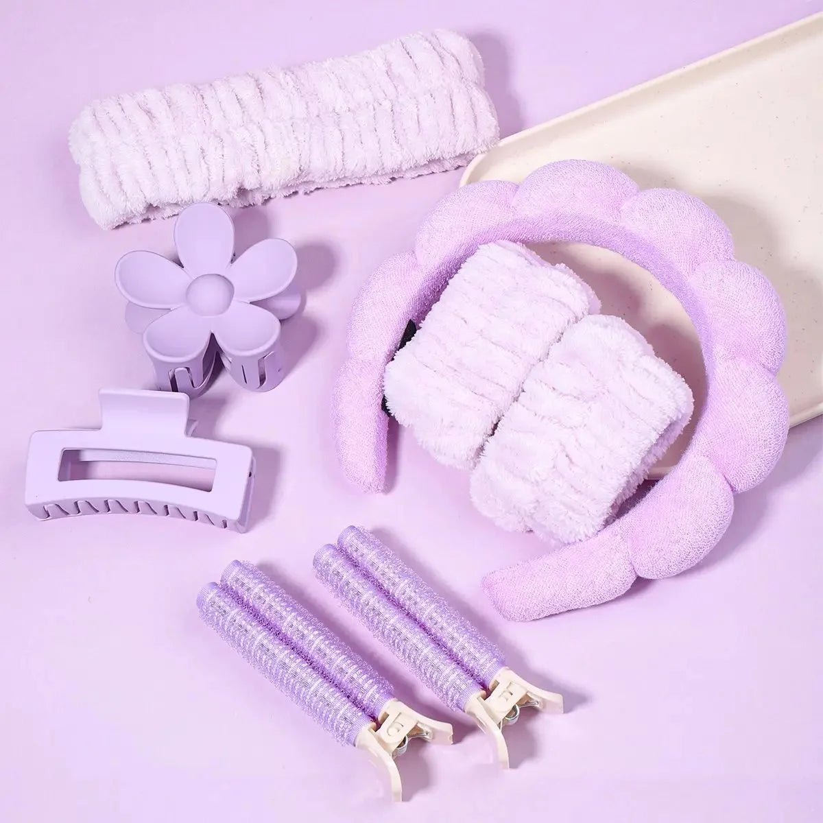 58-Piece Hair Accessories Set Butterfly End Hair Ties Shark Clip Flower Hair Grips Hair Bands Hair Accessories for Women Girls