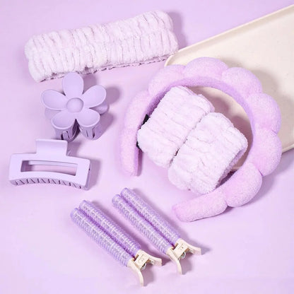 58-Piece Hair Accessories Set Butterfly End Hair Ties Shark Clip Flower Hair Grips Hair Bands Hair Accessories for Women Girls