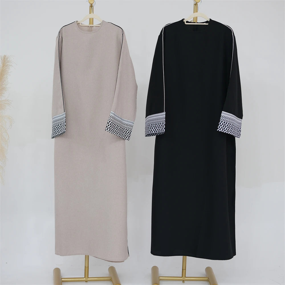 Ramadan Eid Plain Modest Abaya Dubai Muslim Islam Kaftan Dress Abayas For Women Kebaya Caftan Marocain Vestidos Robe Musulmane.