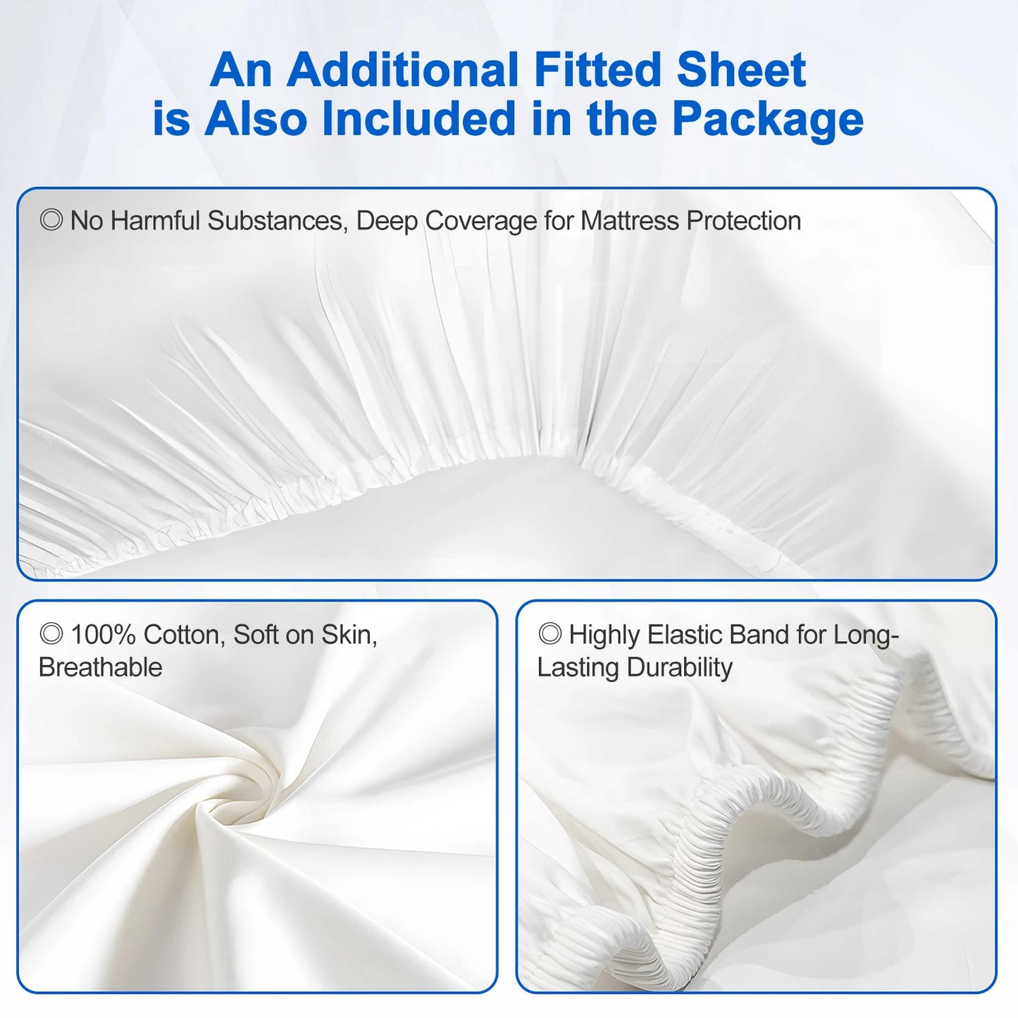 Daccormax-Matratze 90 x 200, Taschenfederkernmatratze 22 cm, ergonomisches Design, 7 Zonen, antiallergische Matratze mit waschbarem Bezug