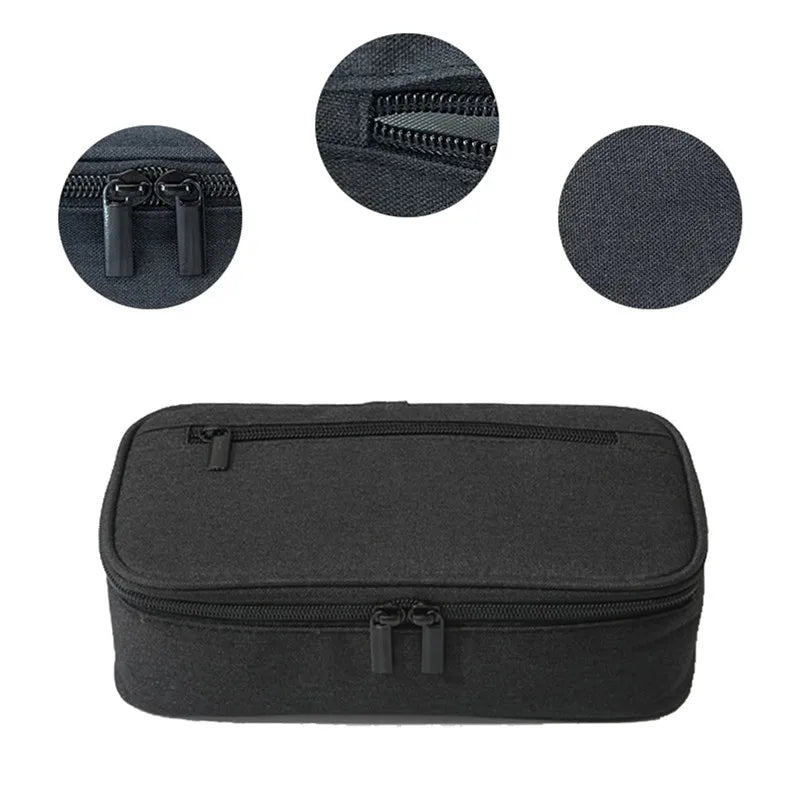 Stift-Aufbewahrungstasche, Federmäppchen, 2-lagig, große Kapazität, Kosmetik, hochwertiges Lernzubehör, einfache Schreibwarenboxen für Studenten.