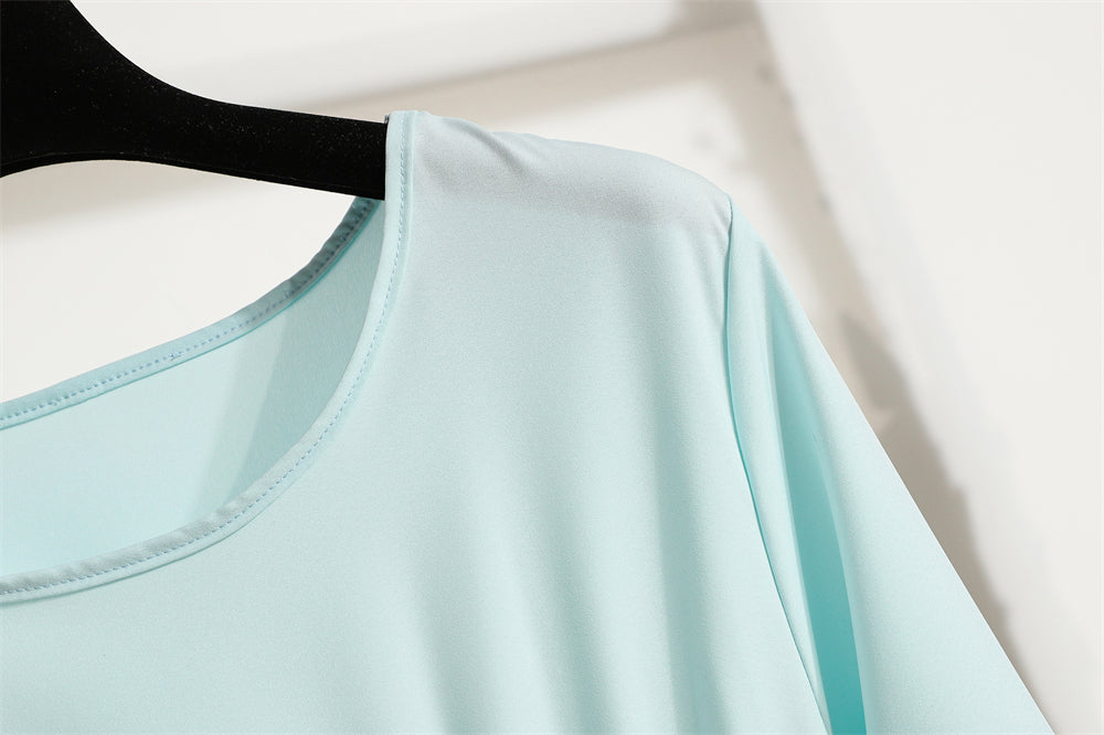 Frühling Herbst Mode weibliche Vestidos solide volle Ärmel O-Ausschnitt lässig Chiffon Kleid Frauen muslimischen langen Kleid Maxi kleider