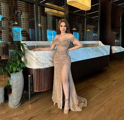 EDECPBM Maßgeschneiderte lange Abendkleider für besondere Anlässe, Vestidos De Fiesta, Luxus-Abschlussballkleider 2025, Hochzeitskleid.