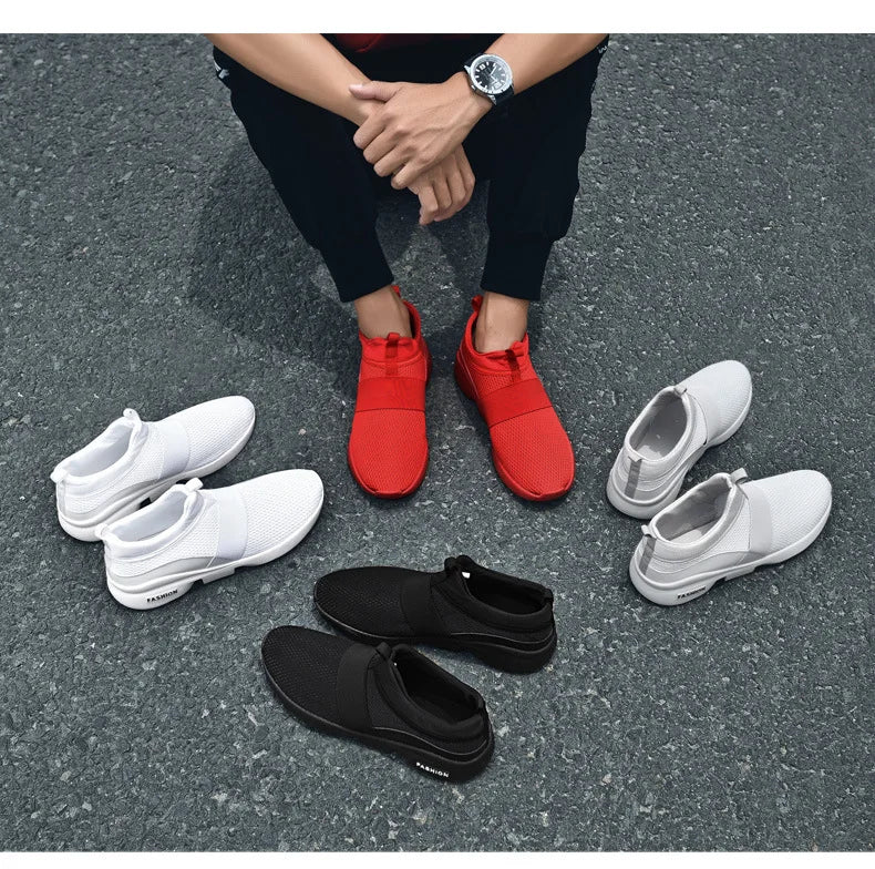 Men Shoes New Loafers Comfortable Fashion Mesh Man Casual Sneakers Couple Shoes Lightweight Non-slip Walking Footwear Size 48