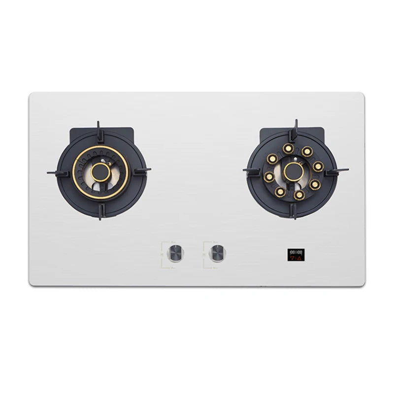 Household Double Stove Liquefied Gas Stove Embedded Kitchen Household Gas Stove Environmental Protection And Energy Saving.