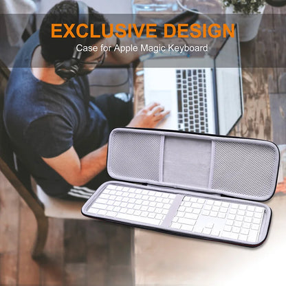 LTGEM EVA Hard Case for Apple Magic Keyboard with Numeric Keypad Carrying Storage Bag.