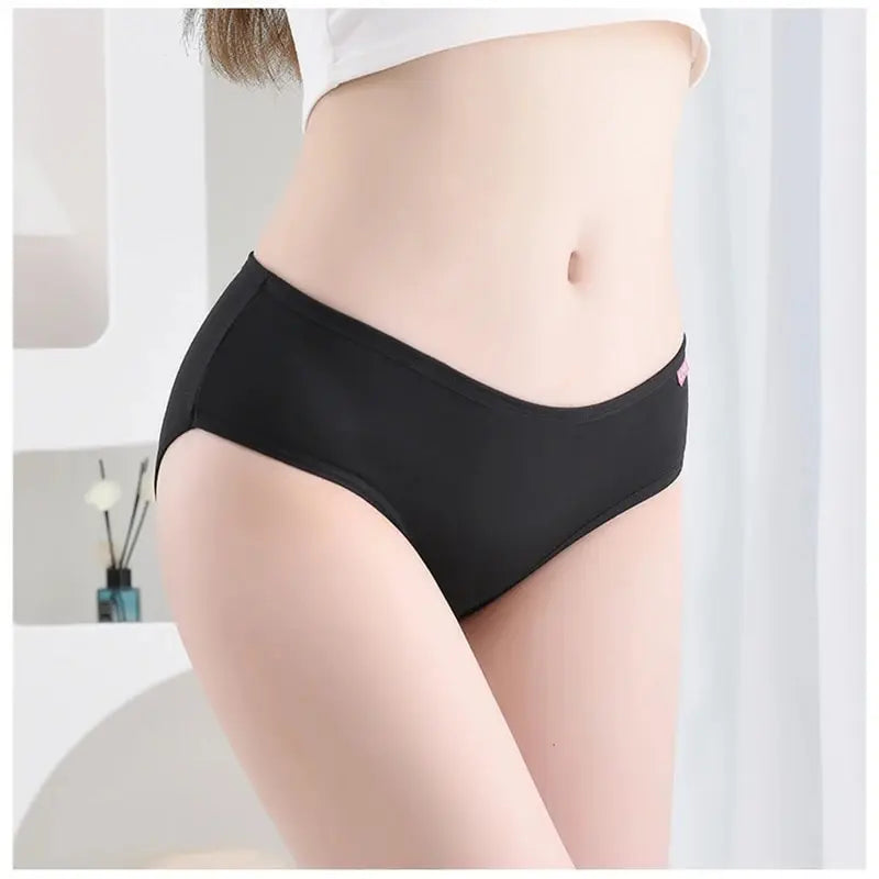 7Pcs Panties for Women Cotton Underwear Plus Size Sexy Briefs Girls Breathable Soft Lingerie Female Cute Solid Color Underpants.