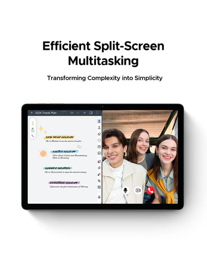 Doogee Tab A9 Pro+ Tablet Pc 11-Inch Android 15 30Gb Ram(6+24) 128Gb Rom 8580Mah Battery Widevine L1 Support Tablet Dual Speakers