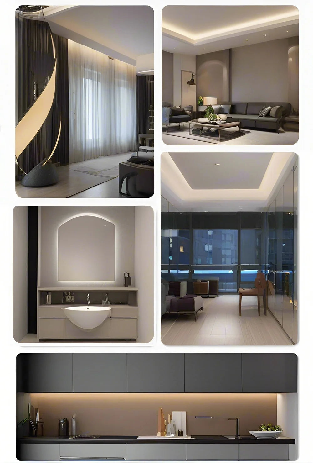 5 V USB-COB-LED-Streifen mit 2-poligem DC-Stecker, 3000 K, 4000 K, 6000 K, 320 LEDs, flexibles Band, lineare Beleuchtung mit hoher Dichte.