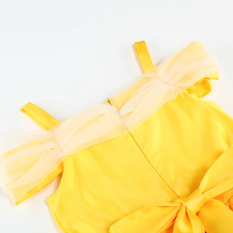 Belle Cosplay Prinzessin Kleid Mädchen Geburtstag Charme Kostüm Kinder Karneval Party Bühne Leistung Vestido Kinder Disguise Kleid.