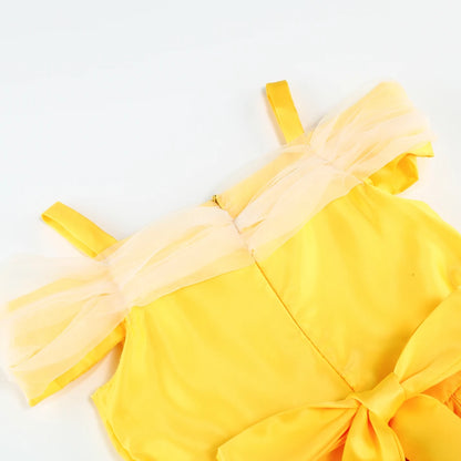 Belle Cosplay Prinzessin Kleid Mädchen Geburtstag Charme Kostüm Kinder Karneval Party Bühne Leistung Vestido Kinder Disguise Kleid.