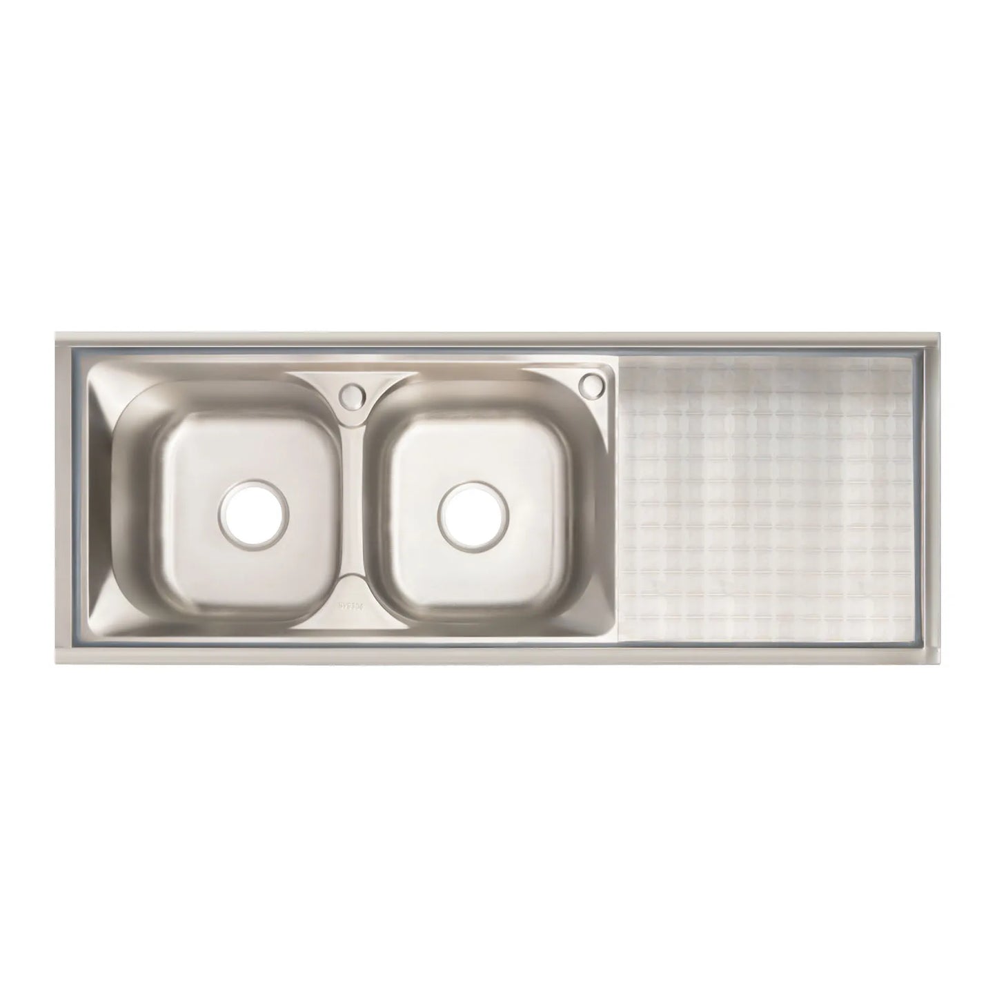 Freistehende Edelstahl Doppels ch üssel gewerbliche Küchen spüle Set mit Wasserhahn Abtropffläche mit/Werkbank & Doppel regale