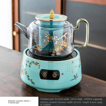220V High-Temperature Resistant Electric Tea Stove & Tea Kettle Set for Home Use A