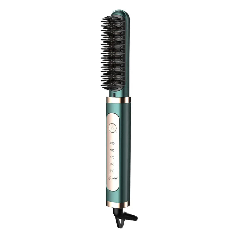 Electric Hair Straightening Brush Fast Heating Hot Comb Brush Negative Ion Hair Straightening Comb.