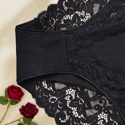 3pcs Women’s Sexy Lace Panties / Comfortable Underwear with Floral Lace Design, Perfect for Daily Wear and Sleep.