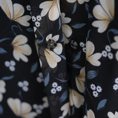 Muslim Abaya Set Luxury EID Islamic Kimono Muslim Women Dress Floral Printed Chiffon Modest Gorgeous Dubai Abaya Dress Suit