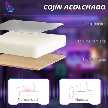 Homcom Liegender Gaming-Stuhl mit verstellbarer Höhe