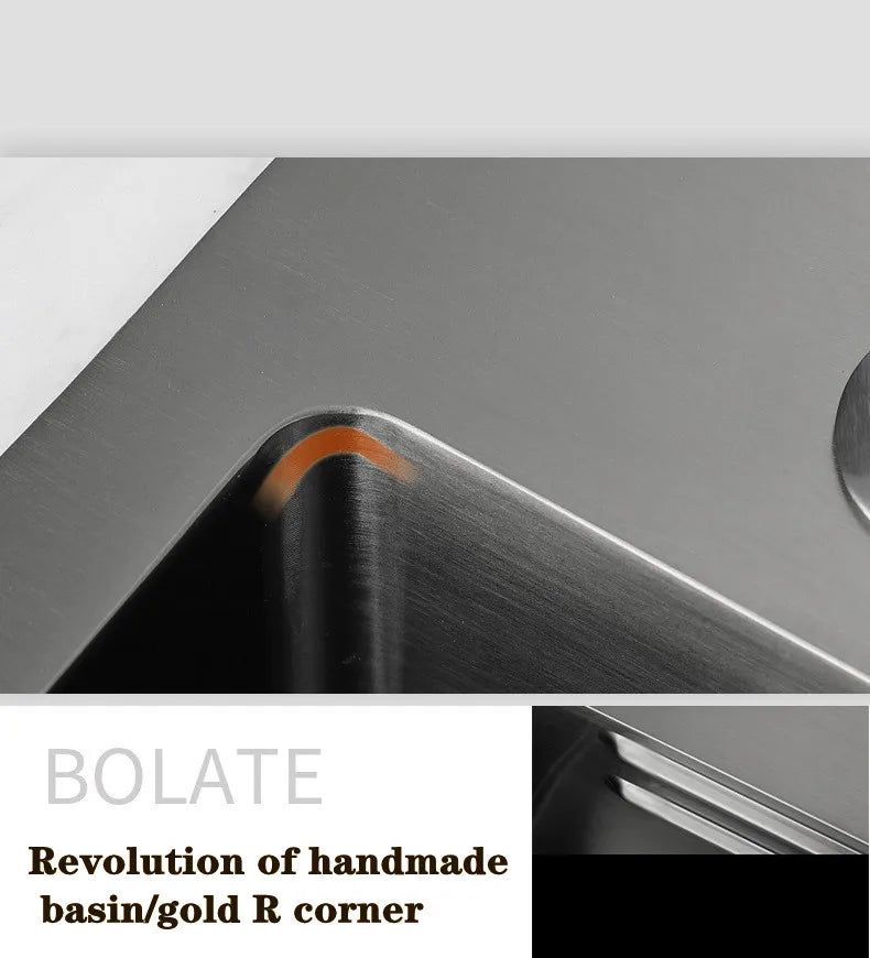 Wasserfall-Küchenspüle aus Edelstahl 304, Zughahn, Einzelschlitz, Hochdruckbecher, Waschmaschine, Café, Weinbar, Waschbecken