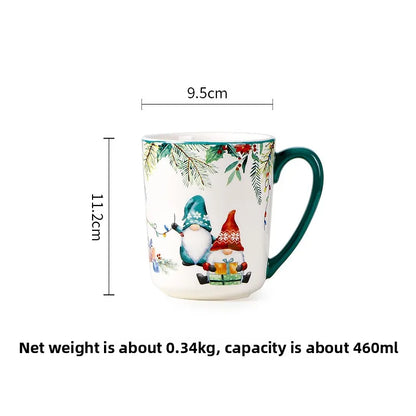 Goblin Series Ceramic Plate Large Dinner Plate Rectangle Tray Christmas Tableware Underglaze.