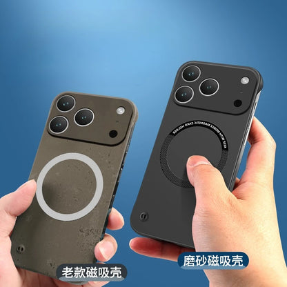 For IPhone 17 Pro Max Case for Magsafe Magnetic Frameless Hard PC Phone Case for IPhone 17 Air 17Pro 16E Shockproof Matte Cover.