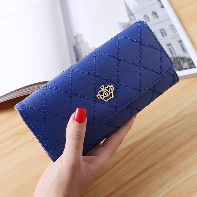 Fashion Zipper Wallets Womens Long Purses Handbags Coin Purse Cards Holder PU Leather Billfold Wallet.