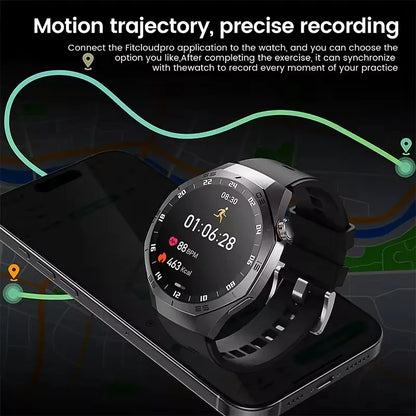 2025New GUHUAVMI GT5 Pro Smart Watch Men HD AMOLED Screen GPS Motion trajectory HeartRate Bluetooth Call 1.52" SmartWatch IP68.