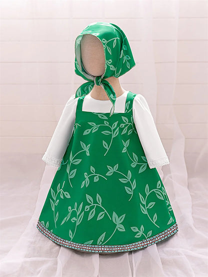 Mädchen Martha Cosplay Prinzessin Kleid Kleinkind Cartoon Bär Bühne Leistung Kleidung Kinder Karneval Party Maskerade Kleidung