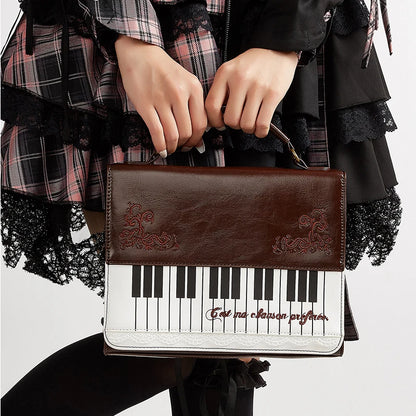 Fashion Polka Dot Ladies Piano Bag New Style Niche Underarm Shoulder Bag Sweet Personality Piano Backpack Women's Bag Square Bag.