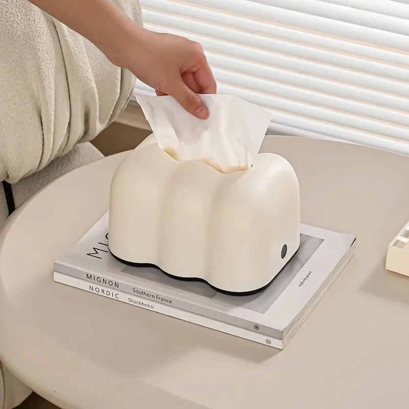 Cloud Design Tissue Box Living Room Coffee Table Towel Dispenser Desktop Paper Storage Holder Kitchen Decor Tissue Organizer.