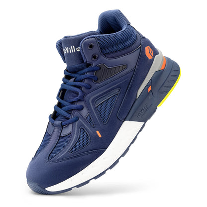 FitVille Herren-High-Top-Basketballschuhe, verbreitert, leicht, lässig, atmungsaktiv, für männliche geschwollene Füße, lindert Schmerzen