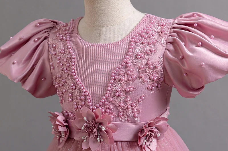 Neue wunderschöne Mädchen Party kleid Eröffnungs feier Kleidung Halloween Performance Tanz Prinzessin Rock 4-12t Weihnachts kleid.