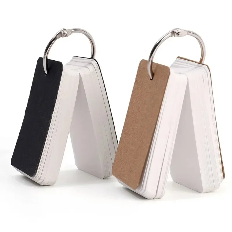 400/100 Blatt Kraftpapier, leere Karteikarten mit Binderingen, Spiralnotizblöcke, Mini-Notizbücher, Lernkarten, Buch, Kawaii-Briefpapier.