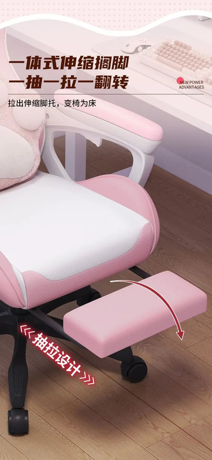 Bezaubernder Stuhl für Studenten, bequemes langes Sitzen, verstellbarer Home-Office-Gaming-Sitz