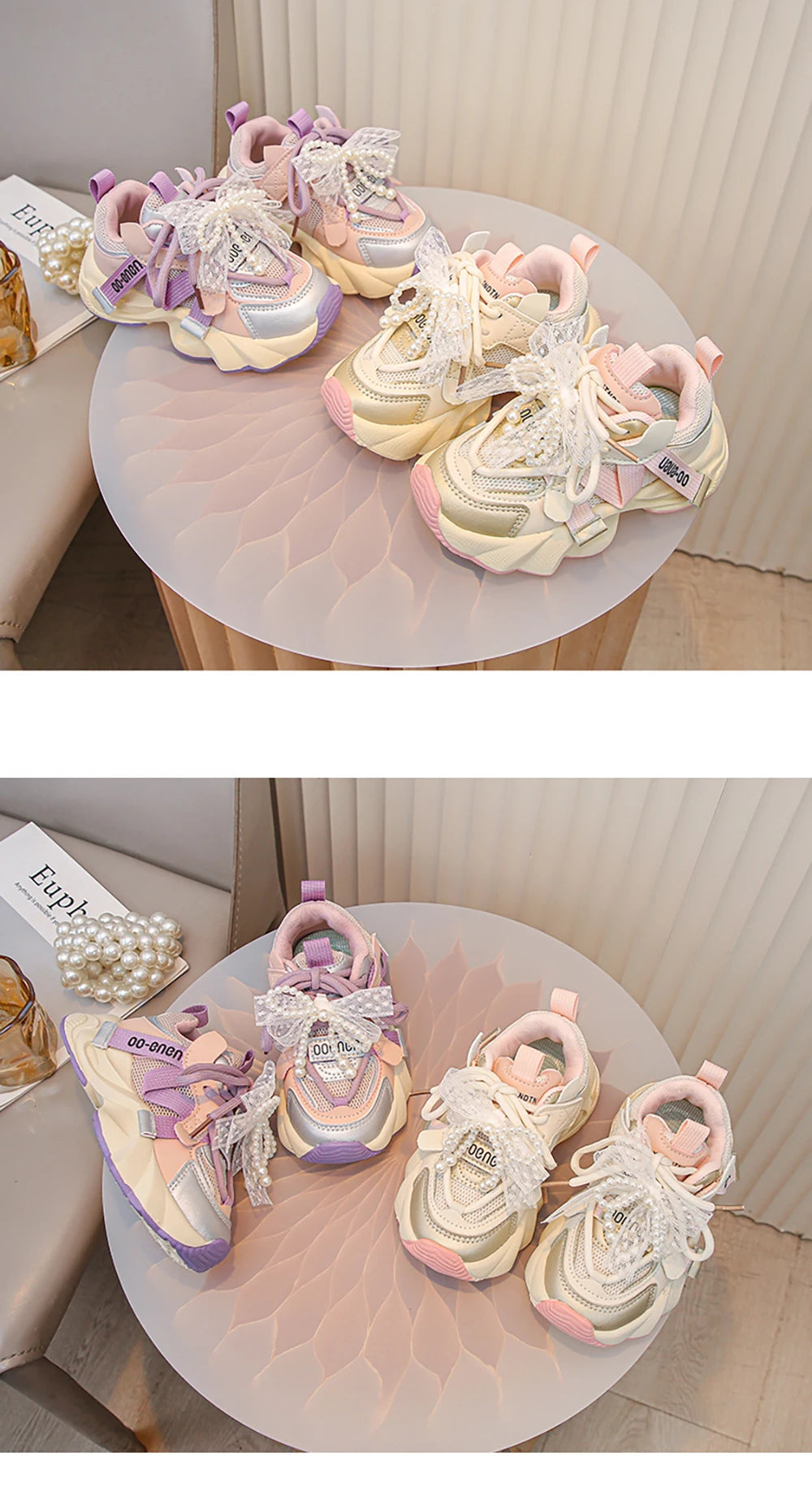 Autumn Sneakers For Kids Korean Style Trend Fashion Girl's Sneakers Soft-soled Breathable Teenager Children Sport Shoes.