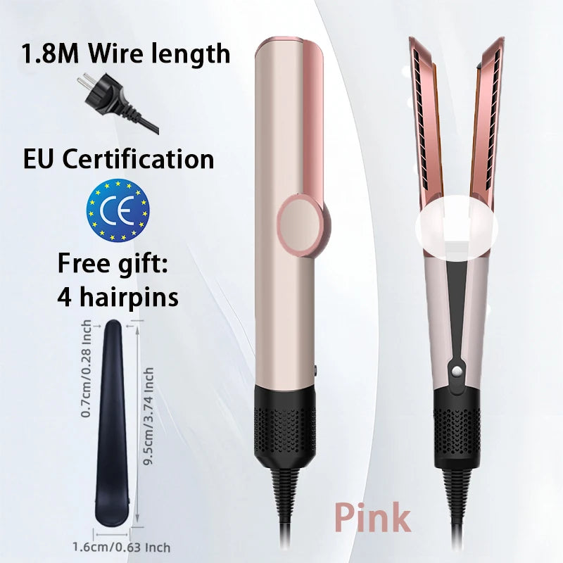 2025 New 2-in-1 Hair Straightener & Dryer Combo - Smartly Controlled Negative Ion Heating Plates, Suitable for Home Hair Styling.