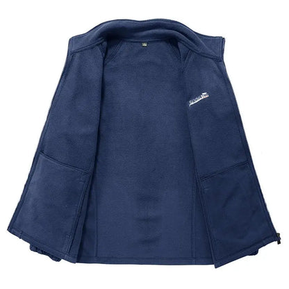 Men's Spring Autumn Jacket Thickened High-end Knitted Jacket Cardigan Outerwear Coat.