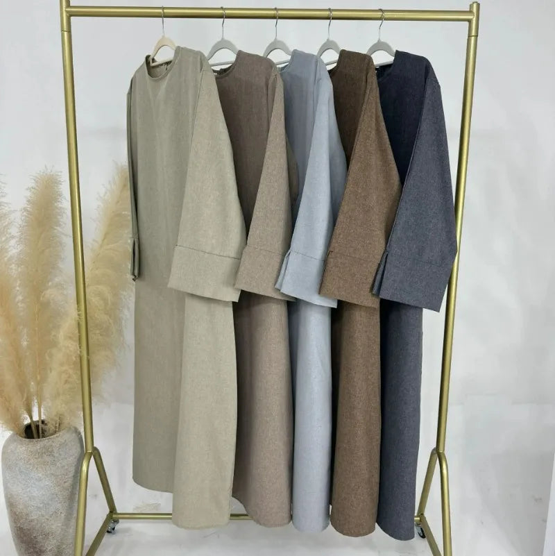 2024 New Dubai Abaya for Muslim Women Eid Ramadan Modest Dress Türkiye Loose Large Elegant Dress Gown Female Islam Clothing.