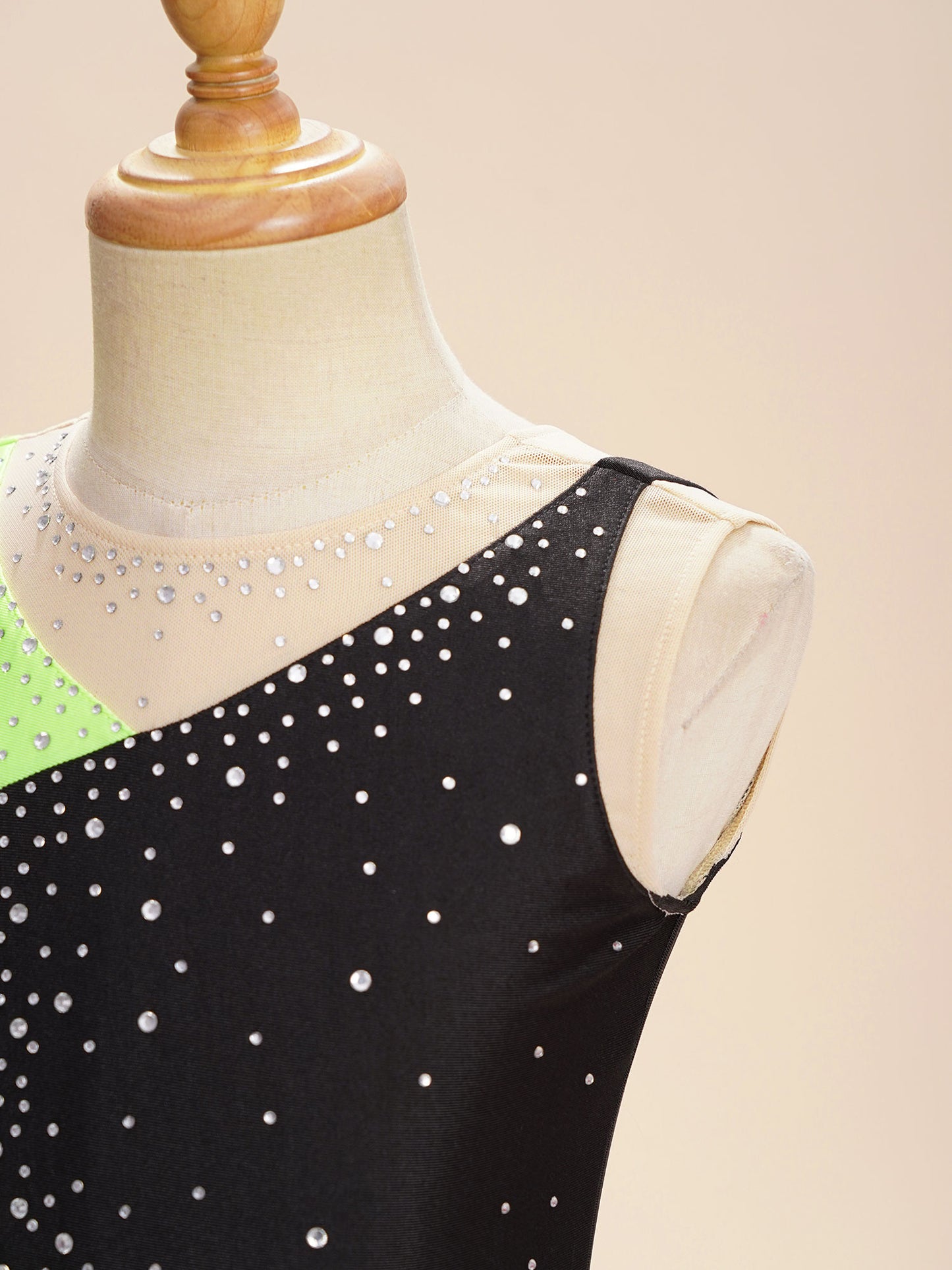 6-16Y Mädchen Ärmelloses Eiskunstlauf Trikot Kleid Ballett Rhythmische Gymnastik Lyrical Dance Body Bühne Leistung Dancewear