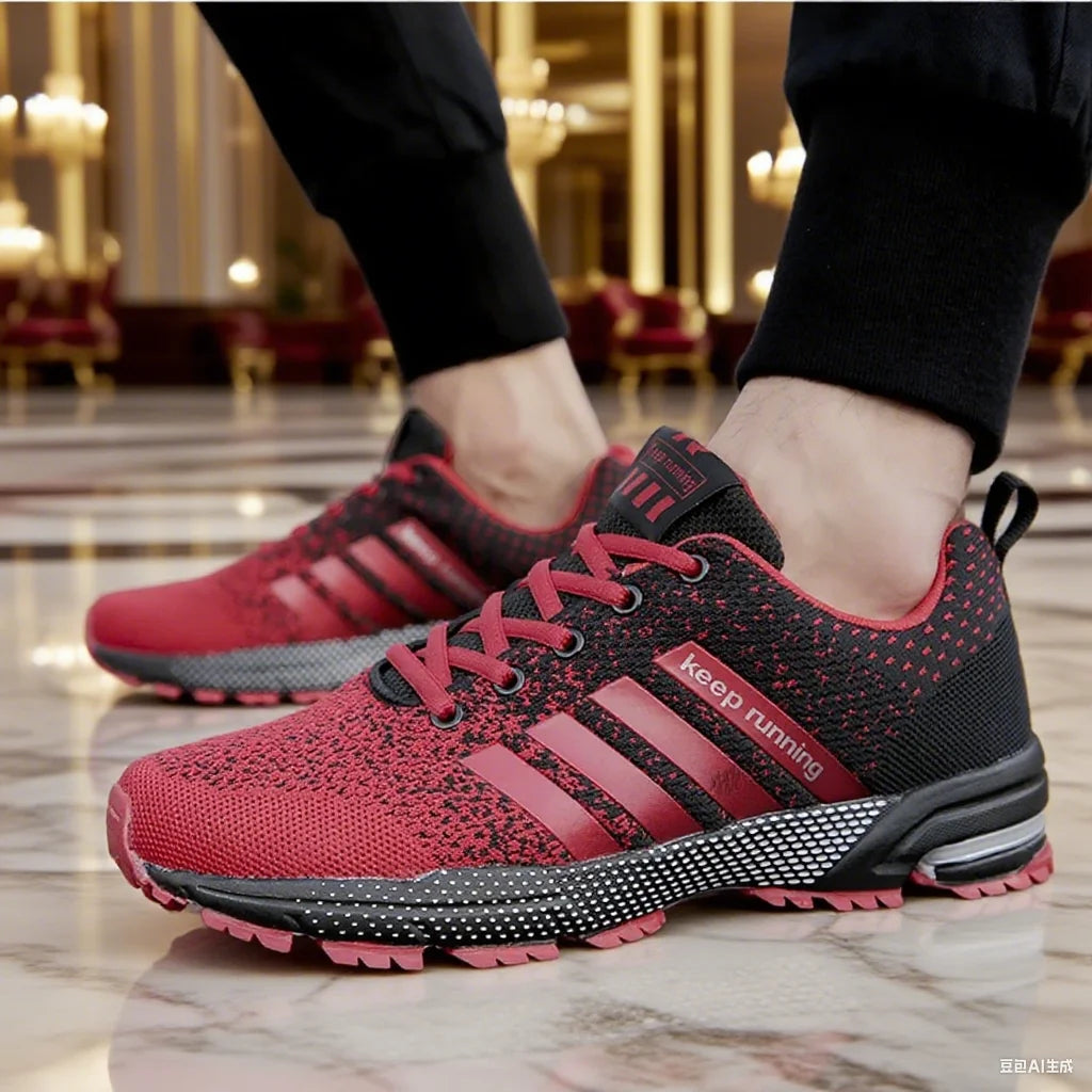 Men Running Shoes Mesh Fashion Sneakers Breathable Casual Sport Shoes Outdoor Walking Jogging Tennis Shoes Athletics Plus Size.