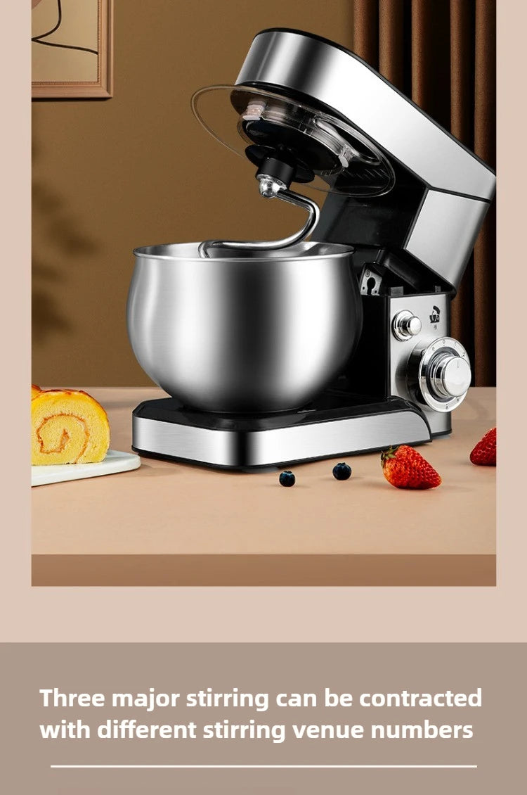 220V Household Electric Dough Mixer Automatic Home Mixer Egg Beater, Kneading Machine, Blender Kitchen Stand Mixer.