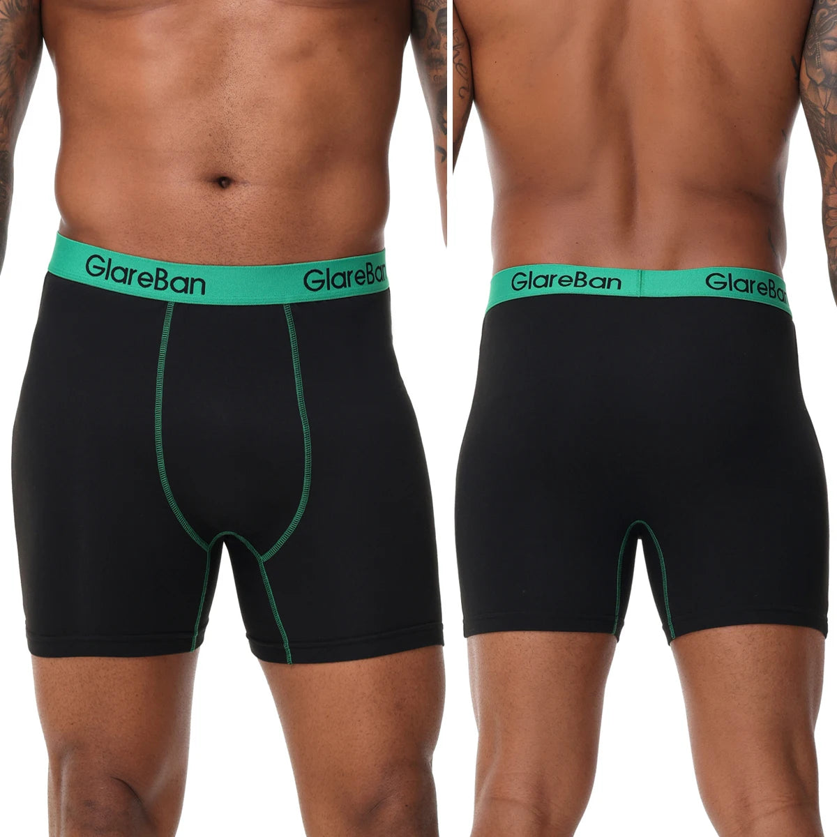 4 stücke Set Mid-Lange Boxer Shorts männer Unterwäsche Männliche Unterhose für Männer Homme Boxershorts Slips Weiche Höschen marke Sexy