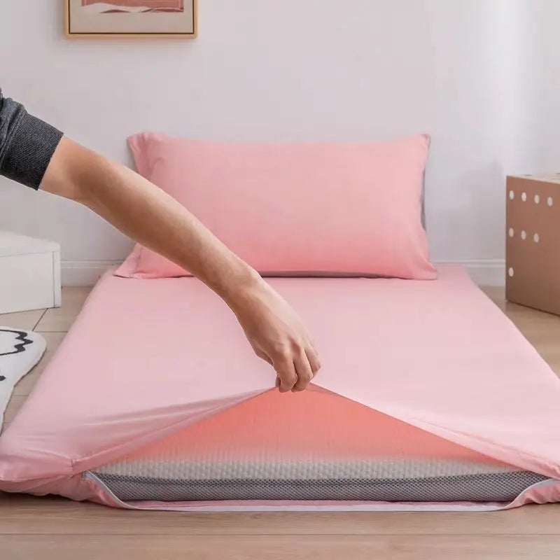 WOSTAR 360° fully enclosed with zipper mattress protector cover couple/child 150x190cm single double bed sheet protection pad