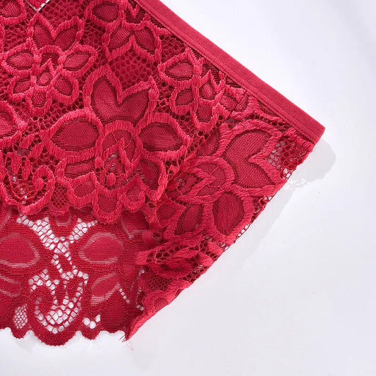 1XL-4XL Plus Size Women Briefs Panties High Waist Sexy Lingerie Hollow Out Underpanties Comfortable Underwear 80-140kg.