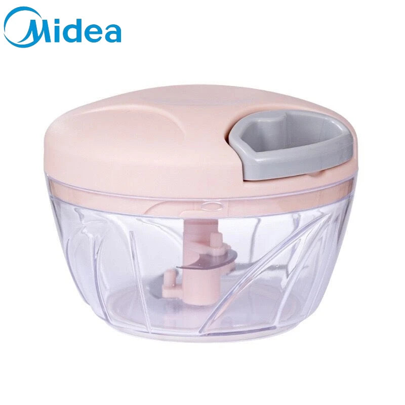 Midea Manual Garlic Chopper Meat Mincer Hand Pull Press Crusher Multifunctional Vegetable Chili Onion Cutter Kitchen Accessories.