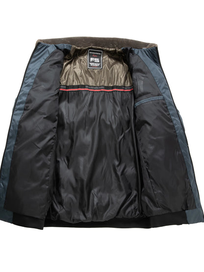 Winter warm jacket, casual business outdoor sports cotton jacket, lapel zipper, real pocket, men's jacket, jacket shirt.