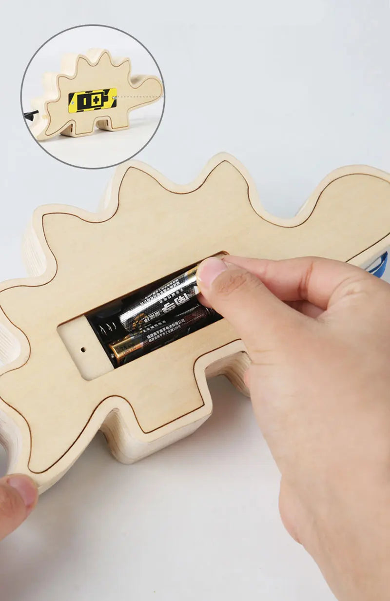 Montessori Busy Board Sensory Toys Wooden With LED Light Switch Control Board Travel Activities Children Games For 2-4 Years Old.