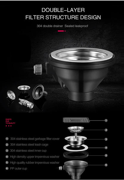 ASRAS Large Size Flip Cover Hidden Island Kitchen Sink 304 Stainless Steel 4mm Thickness Handmade Stepped Sink Cup Rinser Sinks