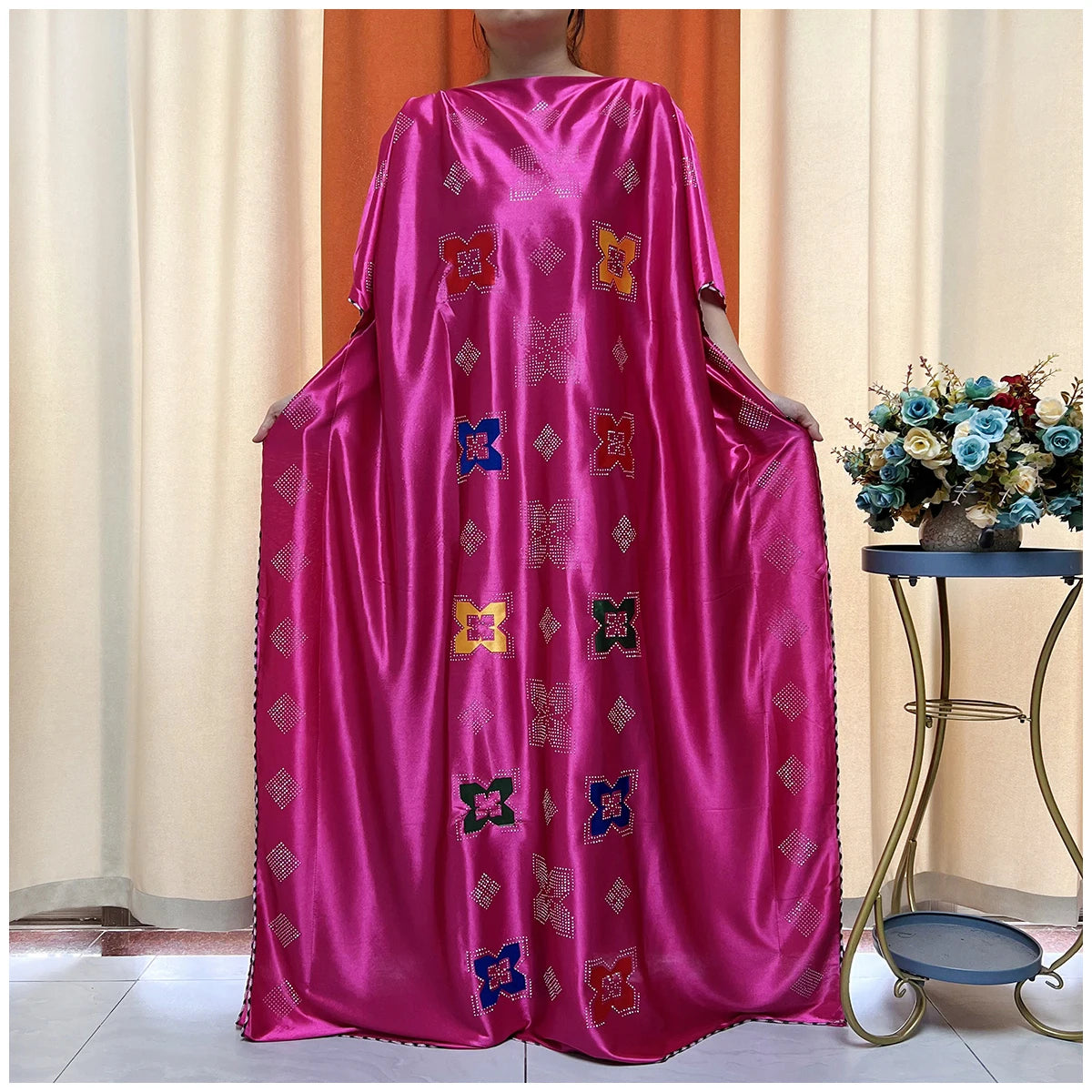 African Abaya For Women Kaftan islamic Clothing With Scarf African Women Dress Inlaid Mubarak Dubai Femme Luxury Muslim Dress.